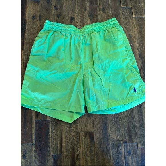 Polo by Ralph Lauren vibrant neon swim trunks size large lined board shorts - Picture 1 of 10